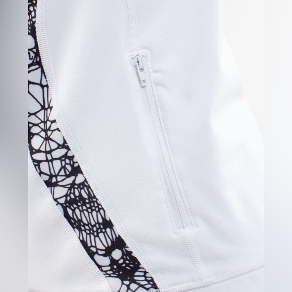 Lululemon Stride Jacket *Brushed White / White Black Glacier Lace Size 2 - Picture 2 of 13